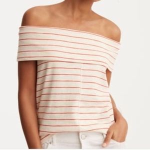 New Lou & Grey Striped Off The Shoulder Blouse